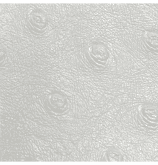 Titan Ostrich Faux Leather White